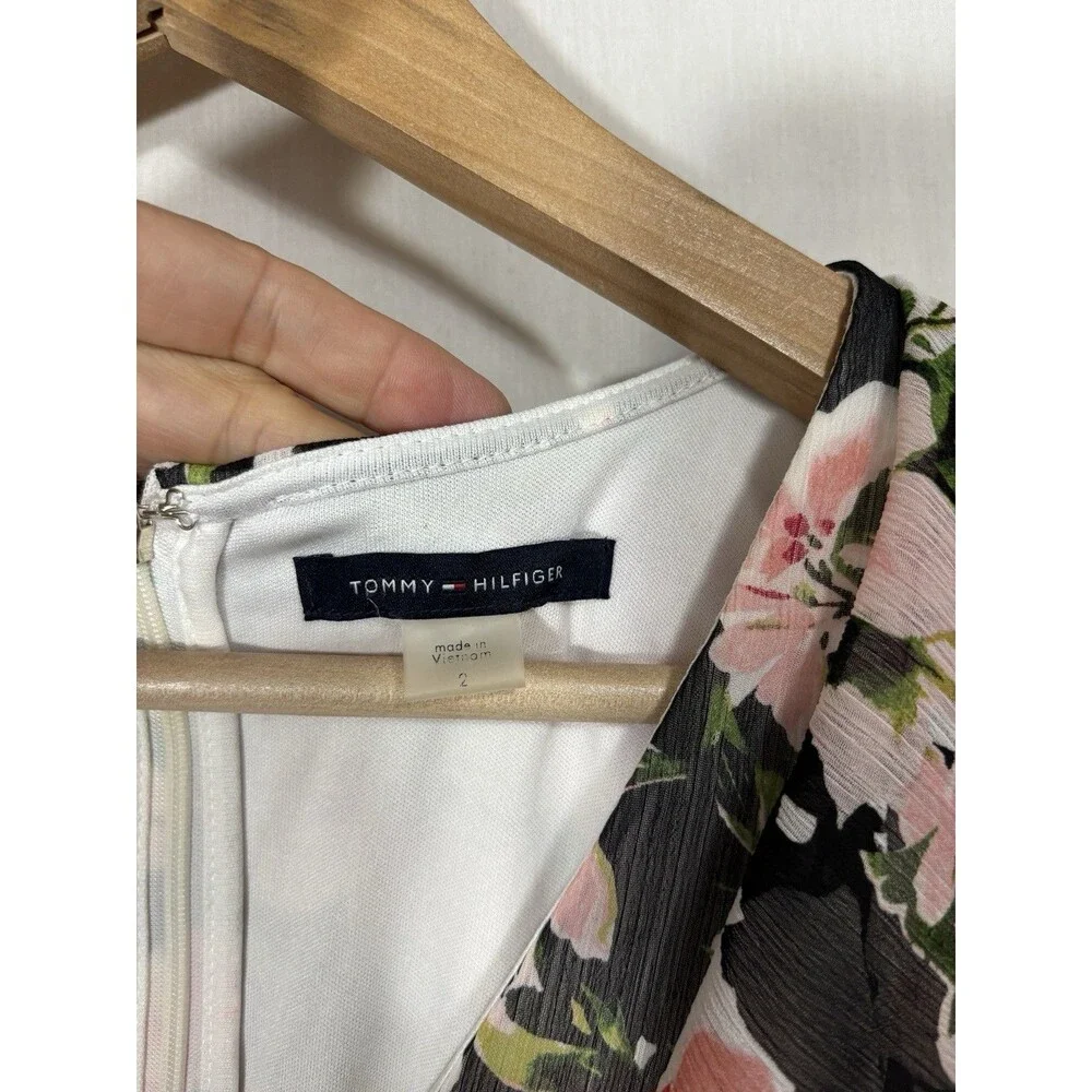 Tommy Hilfiger Ruffled Fit & Flare Dress‎ Women’s 2 Fairycore Romantic Wedding - Picture 13 of 13